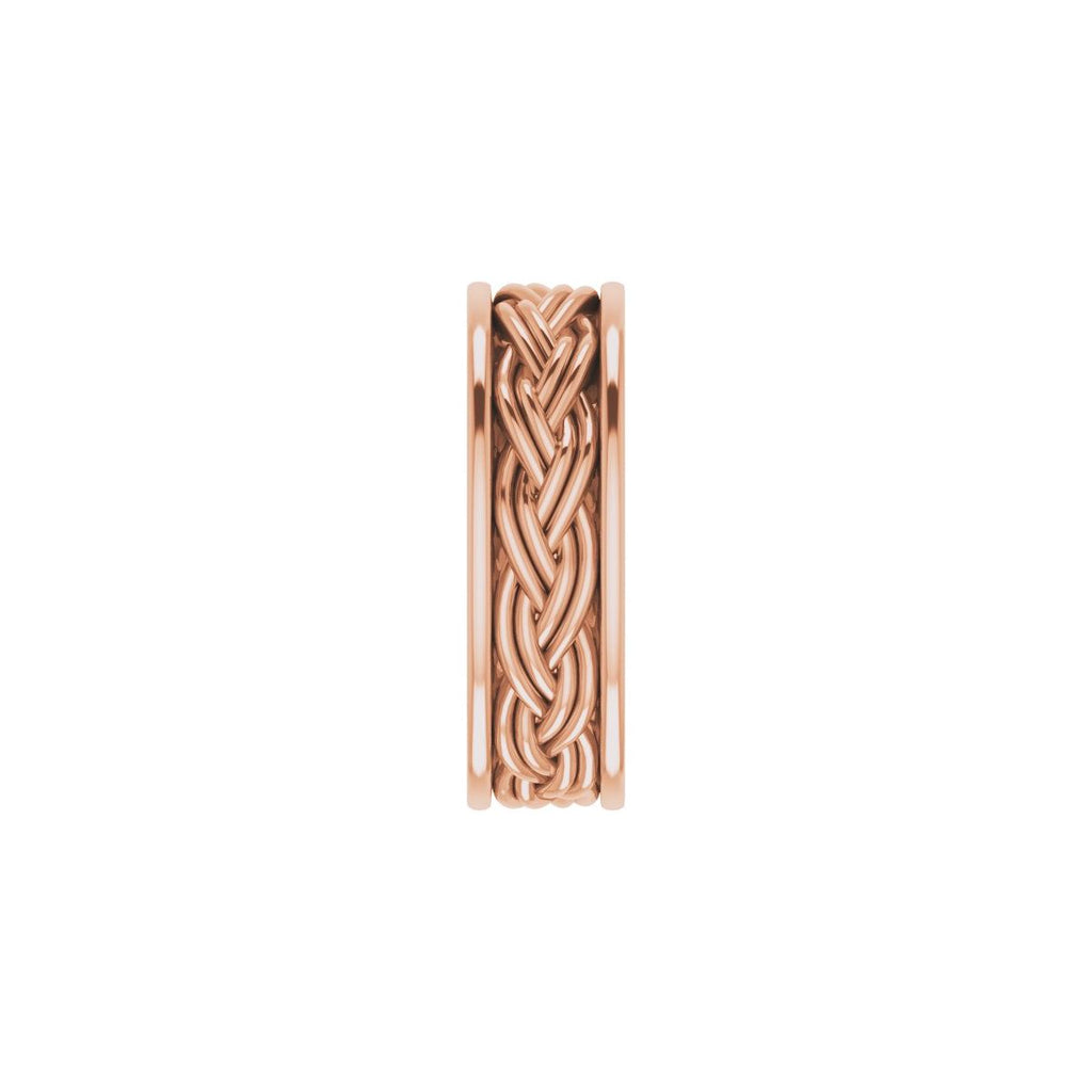Woven-Design Comfort-Fit Flat Band
