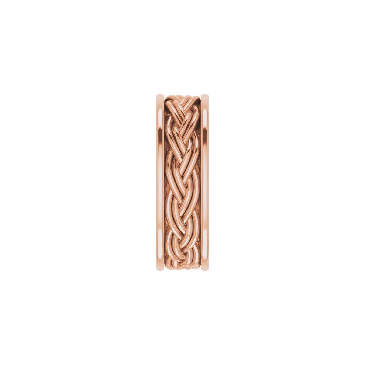 Woven-Design Comfort-Fit Flat Band