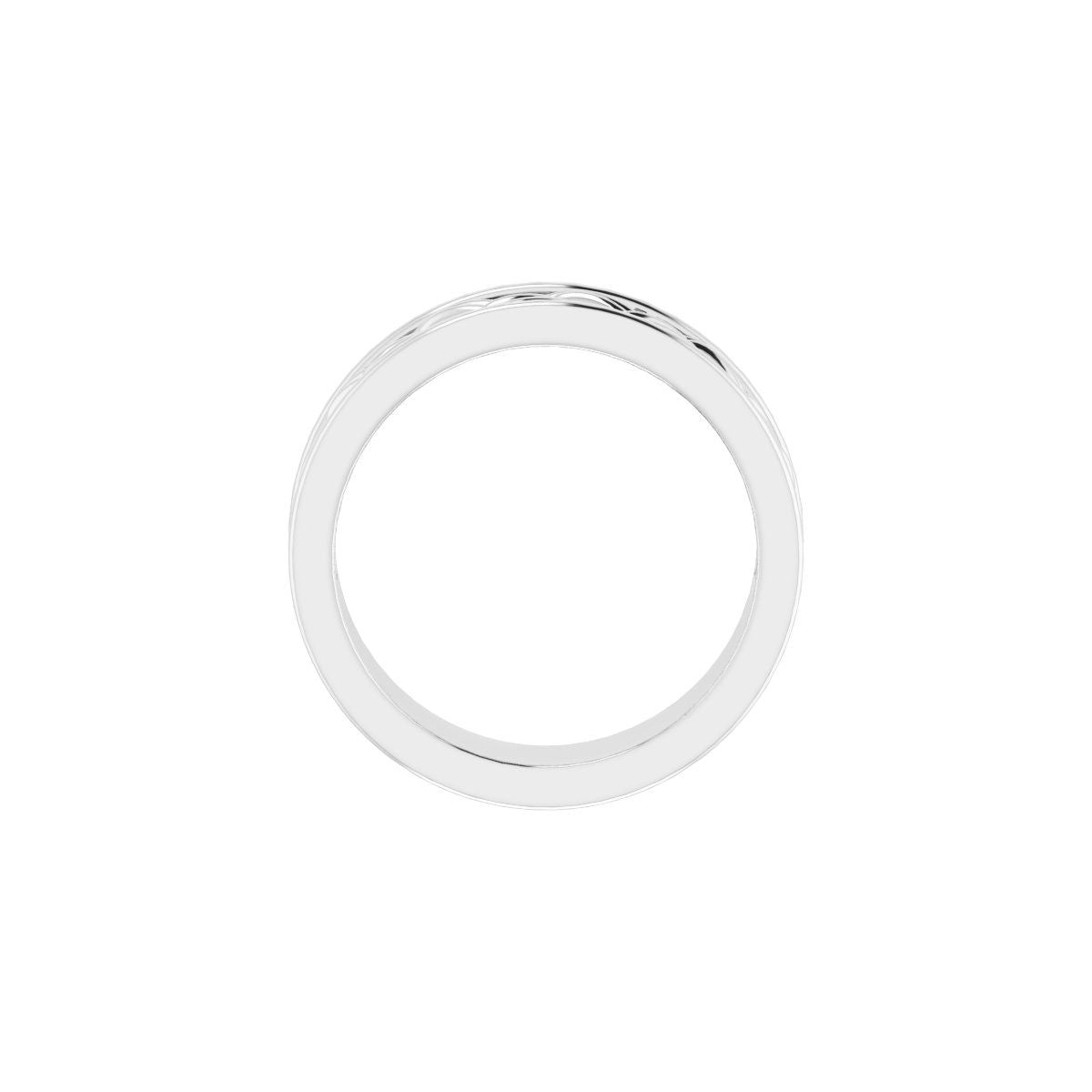 Woven-Design Comfort-Fit Flat Band