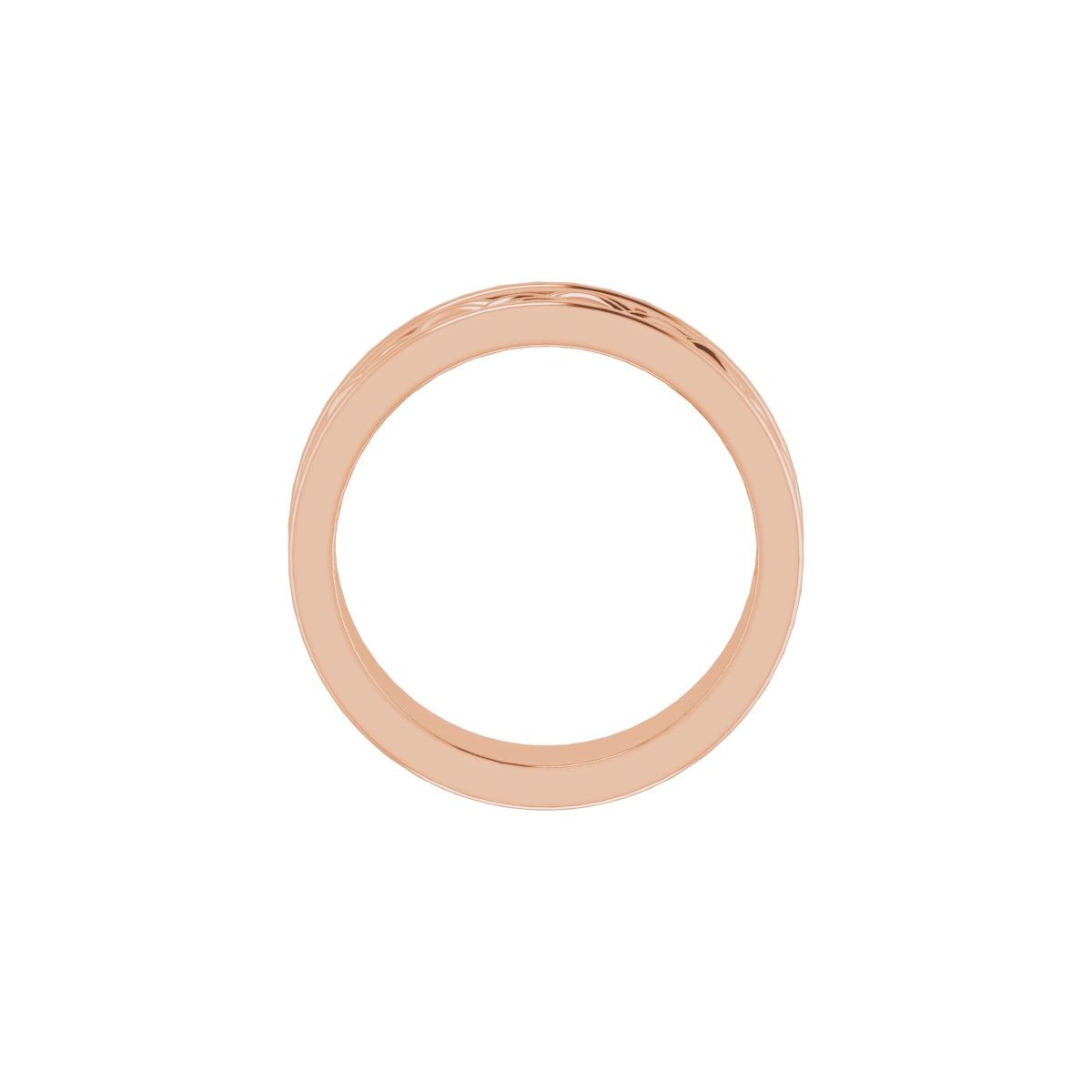 Woven-Design Comfort-Fit Flat Band
