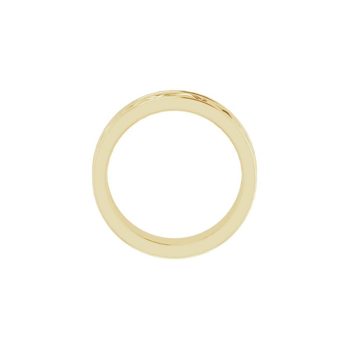 Woven-Design Comfort-Fit Flat Band