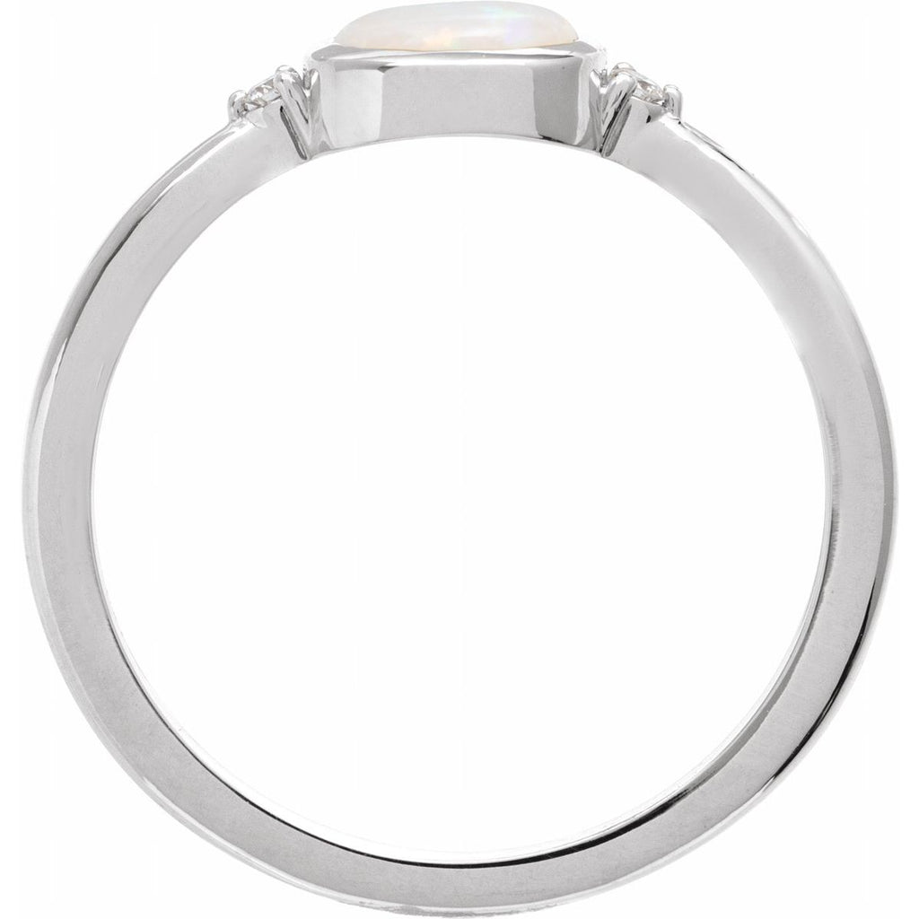 Bezel-Set Cabochon Ring