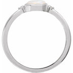 Bezel-Set Cabochon Ring