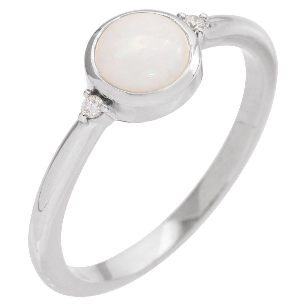Bezel-Set Cabochon Ring