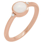 Bezel-Set Cabochon Ring