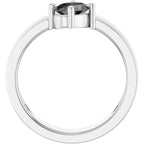 Asymmetric Solitaire Ring