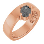 Asymmetric Solitaire Ring
