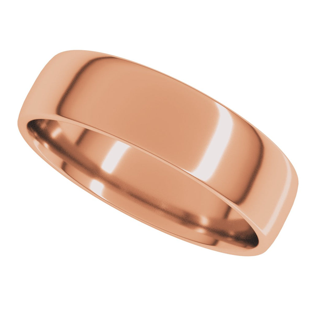 Lightweight Comfort-Fit European-Style Band
