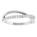 Accented Criss-Cross Ring