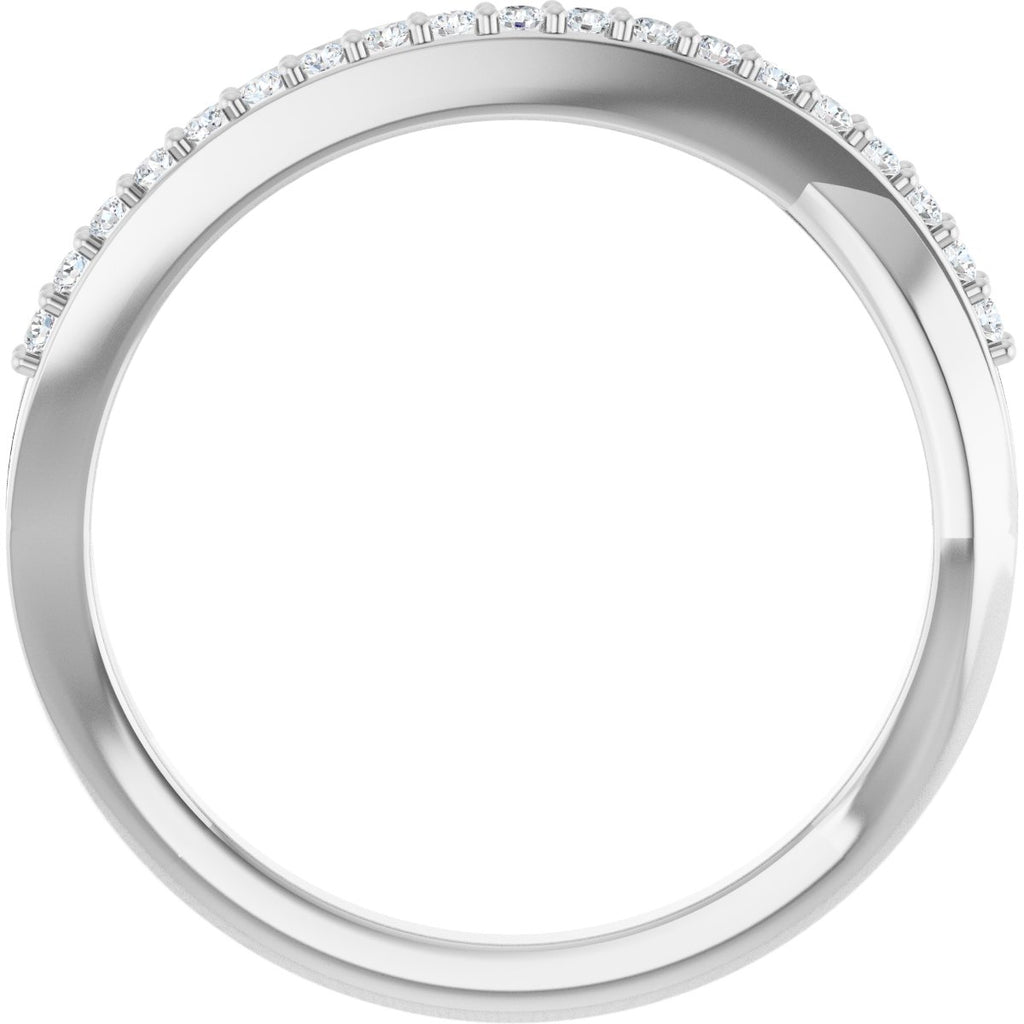 Accented Criss-Cross Ring