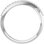 Accented Criss-Cross Ring