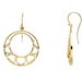 Circle Heart Earrings
