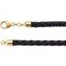 5 mm Black Braided Leather Cord Necklace