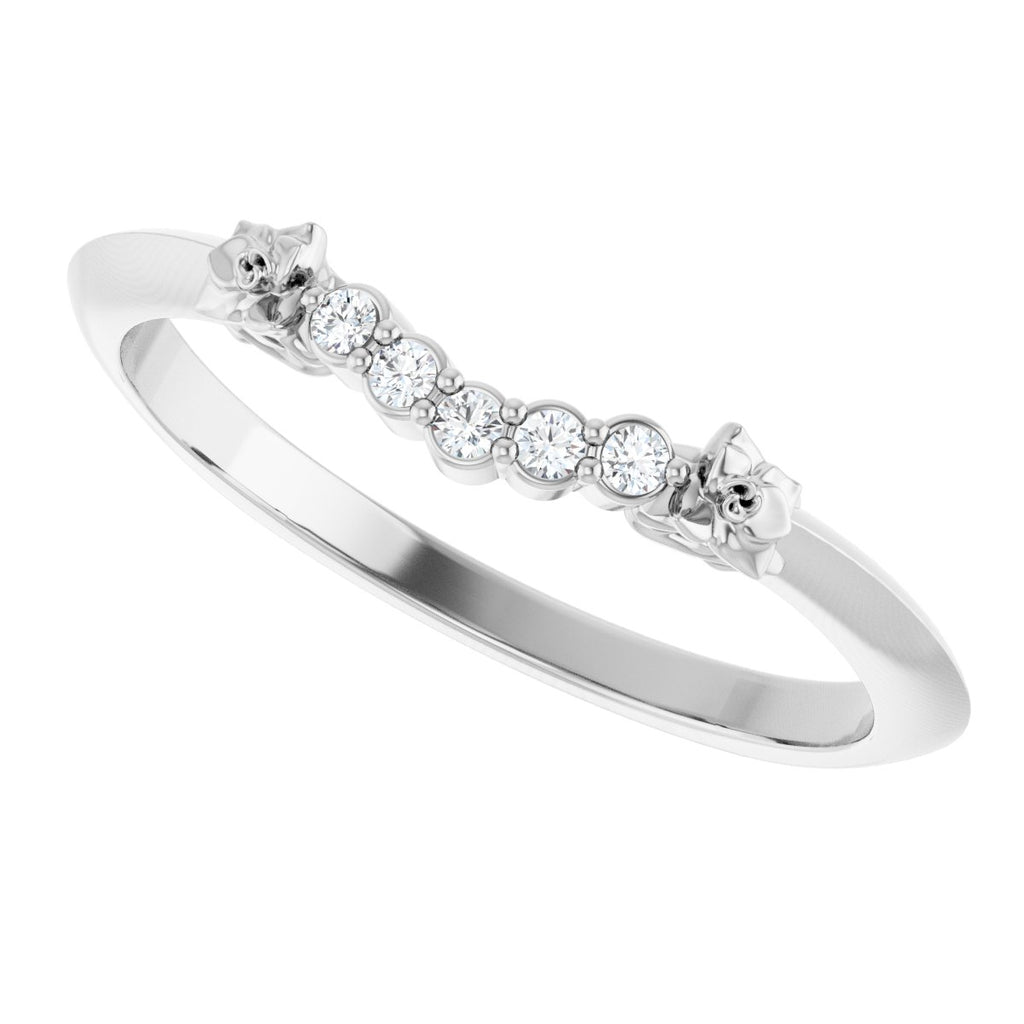 Accented Engagement Ring or Band