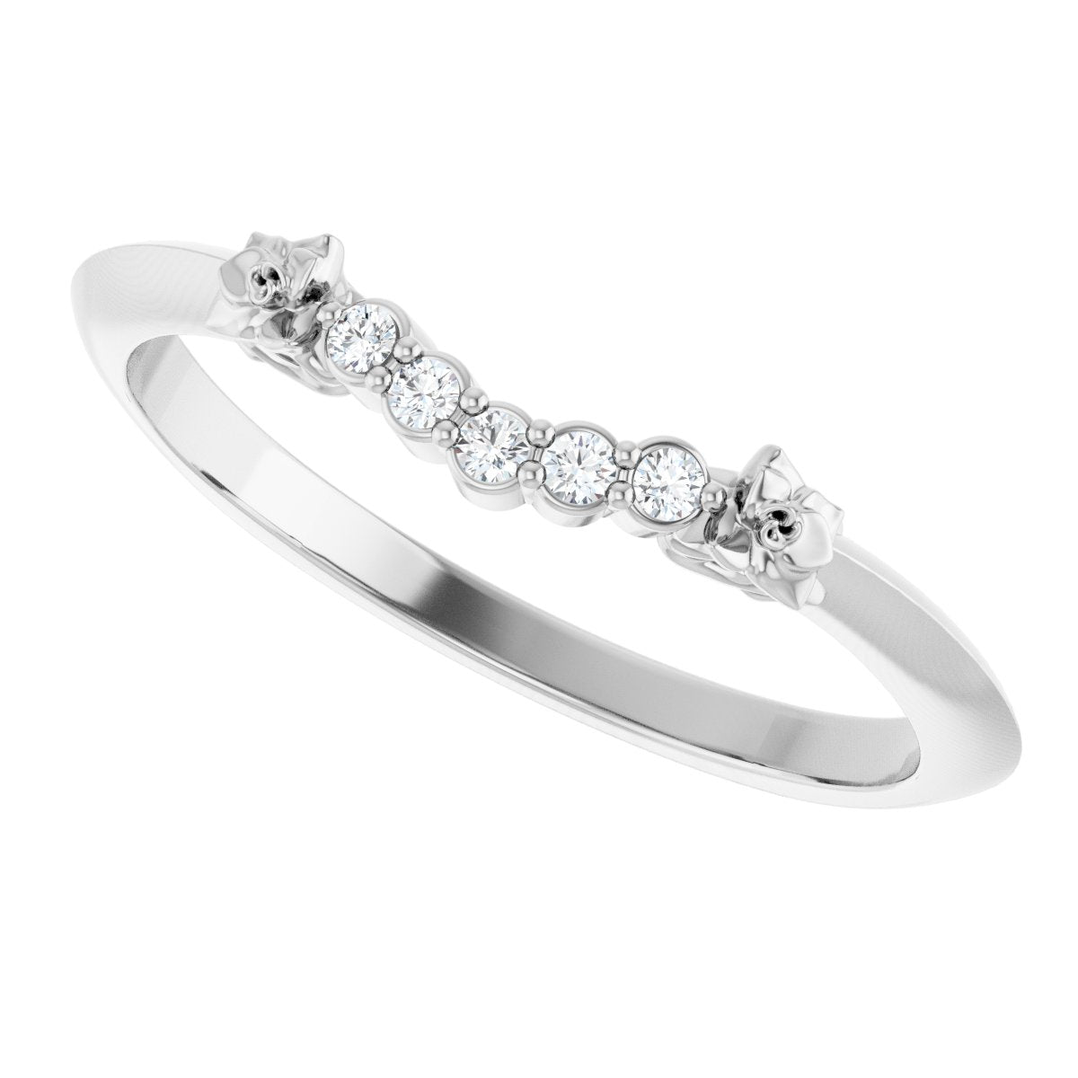 Accented Engagement Ring or Band