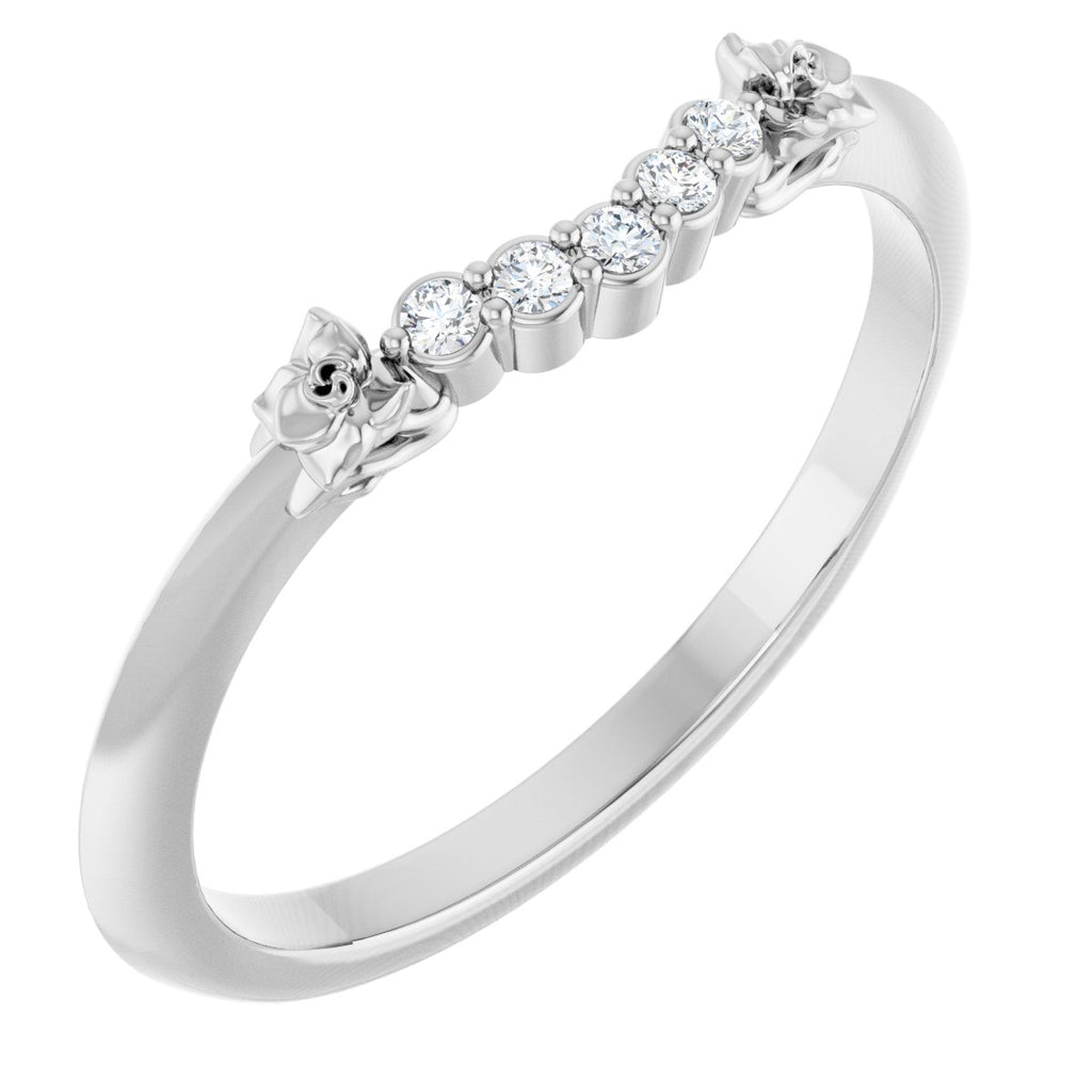 Accented Engagement Ring or Band