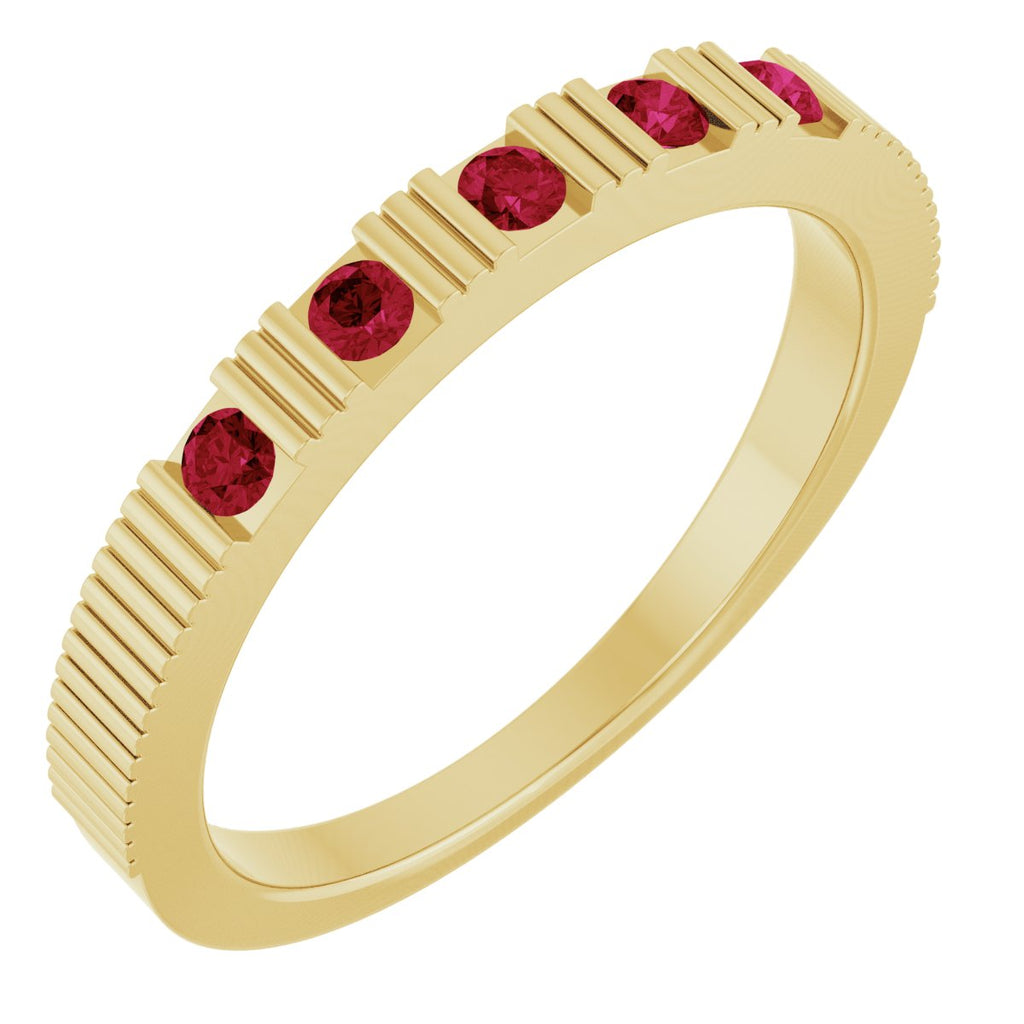 Birthstone Stackable Ring