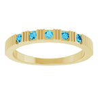 Birthstone Stackable Ring