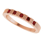 Birthstone Stackable Ring