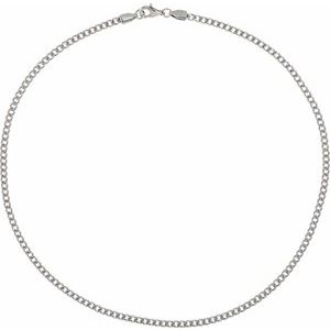 3.2 mm Stainless Steel Diamond-Cut Curb Chain