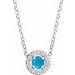 Halo-Style Rose-Cut Necklace or Pendant