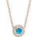 Halo-Style Rose-Cut Necklace or Pendant