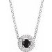 Halo-Style Rose-Cut Necklace or Pendant