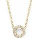 Halo-Style Rose-Cut Necklace or Pendant