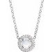 Halo-Style Rose-Cut Necklace or Pendant