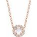 Halo-Style Rose-Cut Necklace or Pendant