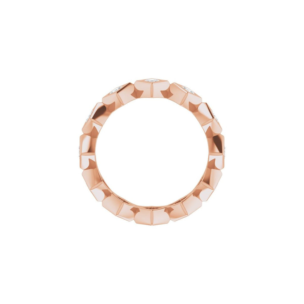 Bezel-Set Eternity Band