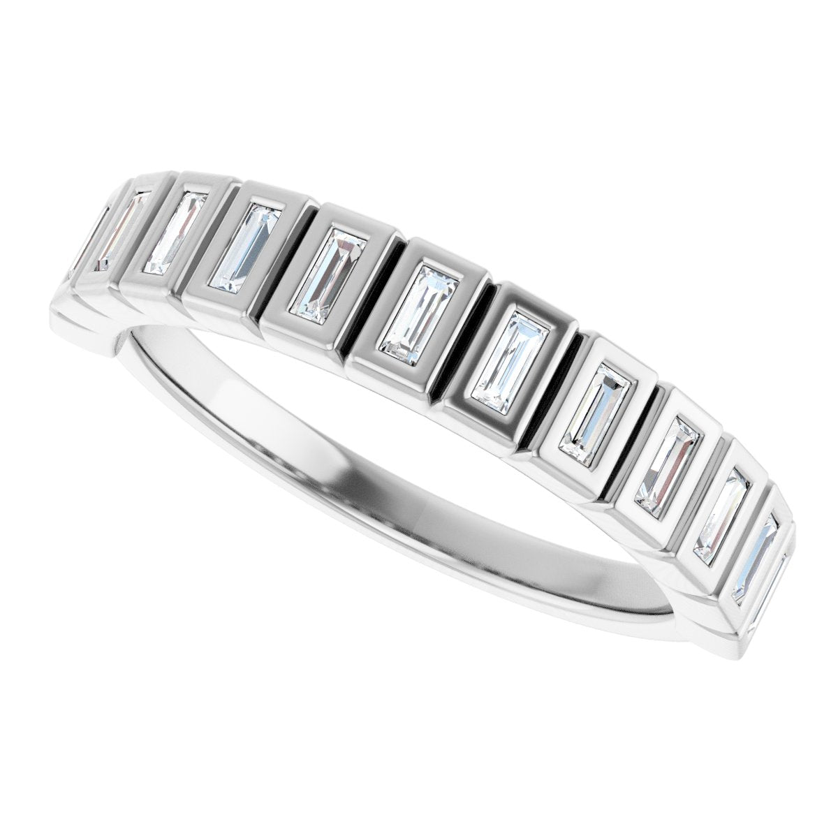 Bezel-Set Anniversary Band