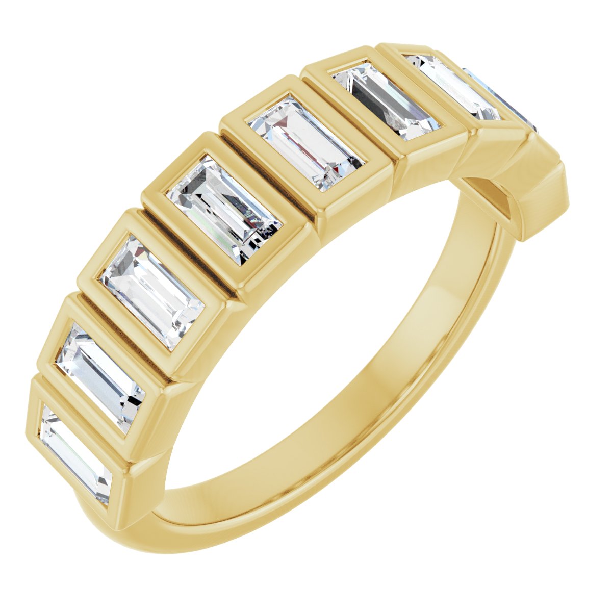 Bezel-Set Anniversary Band