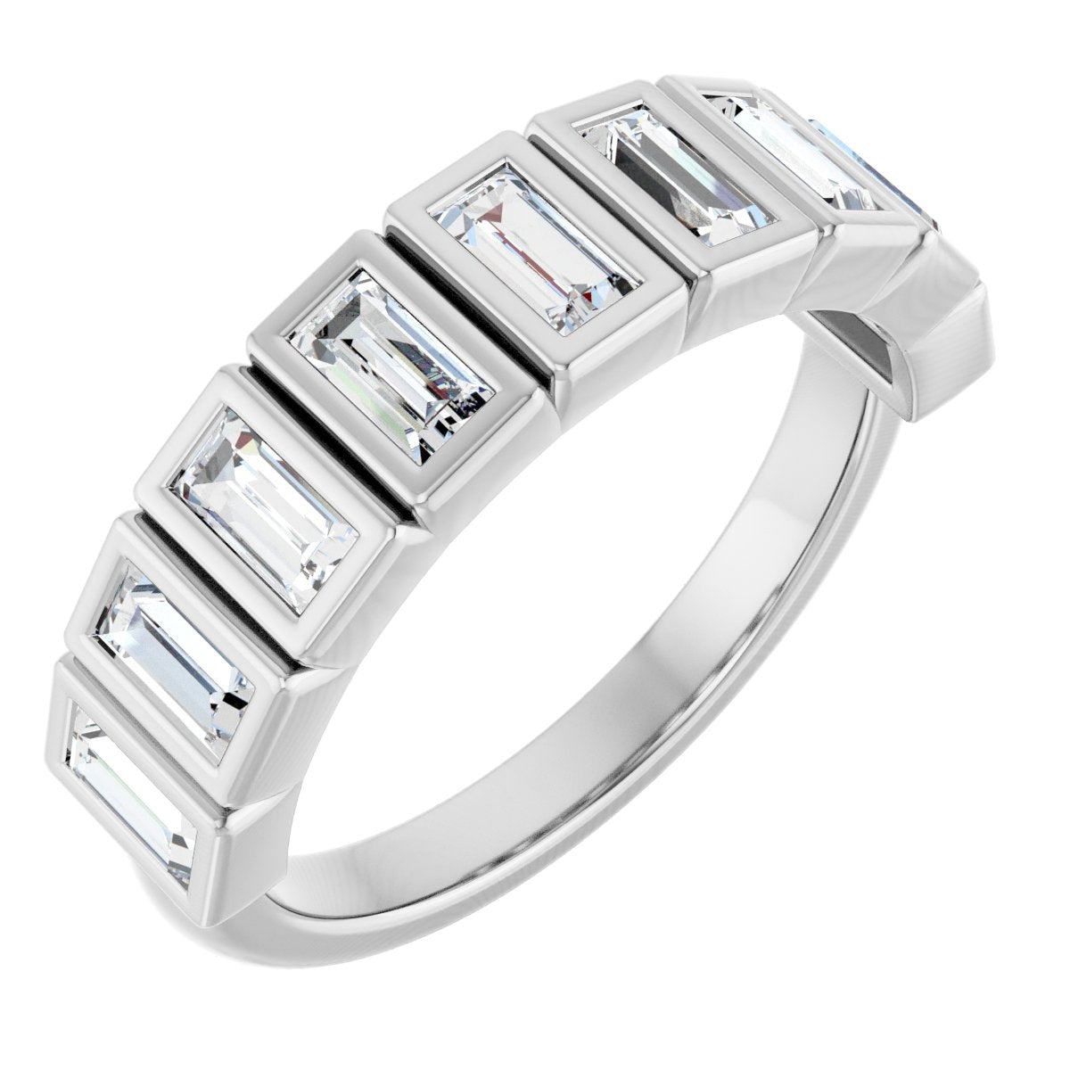 Bezel-Set Anniversary Band