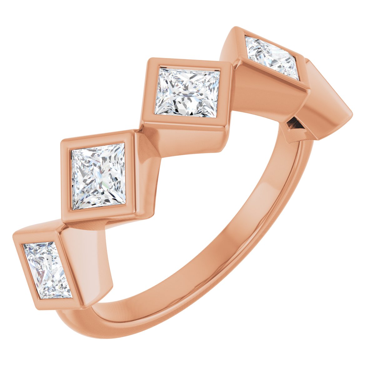 Bezel-Set Anniversary Band