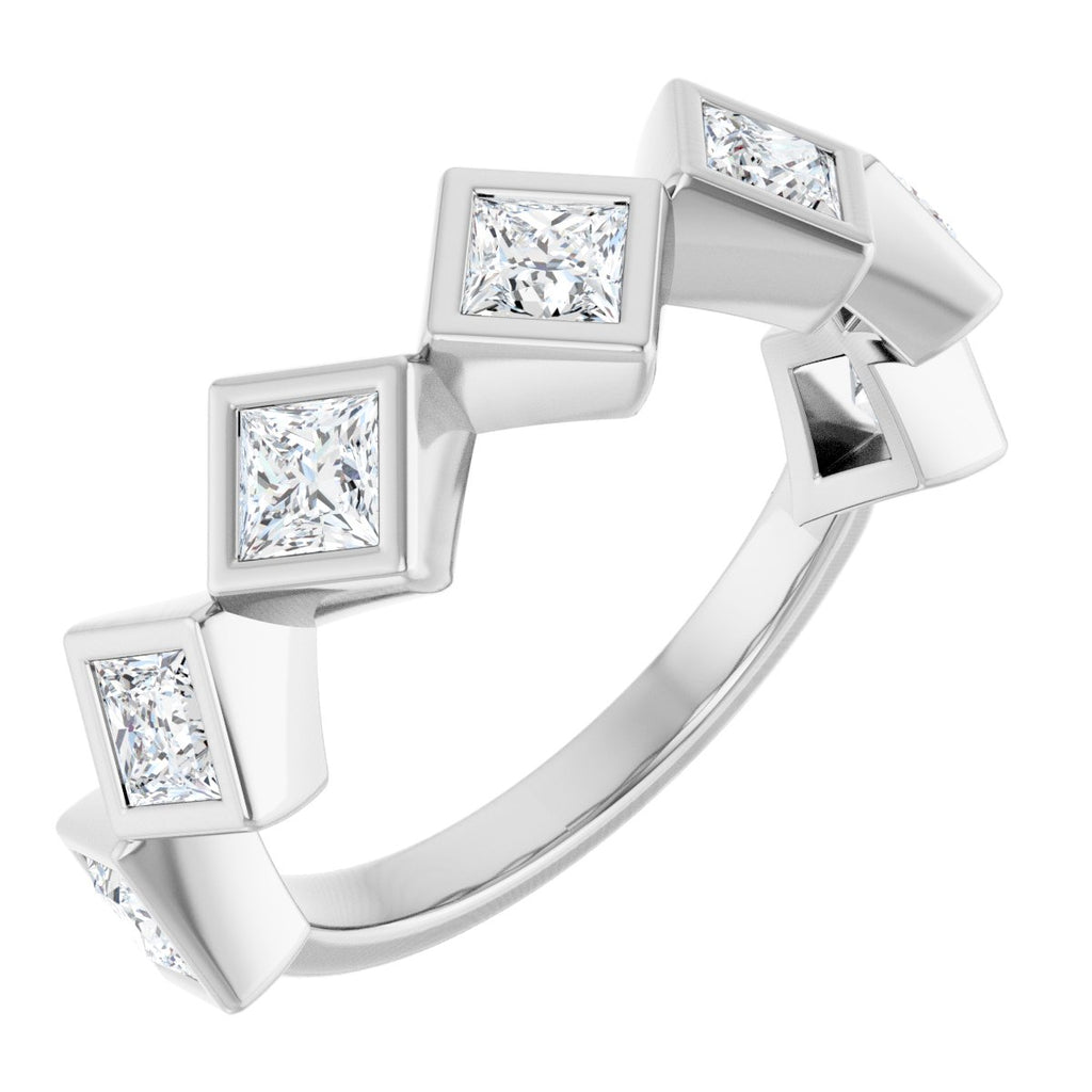 Bezel-Set Anniversary Band