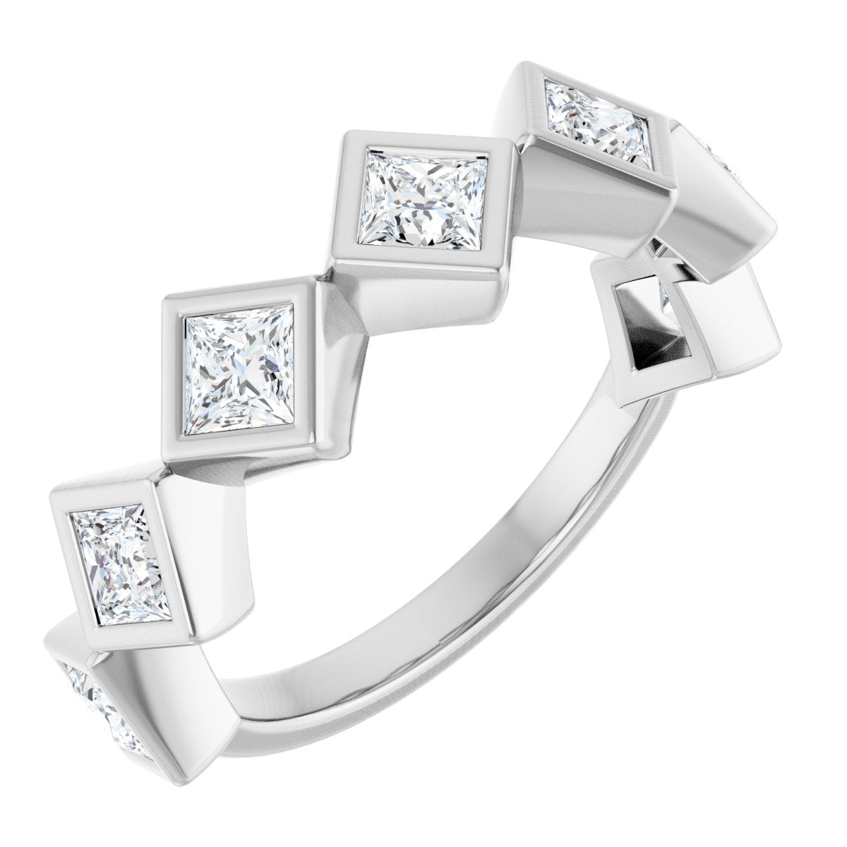 Bezel-Set Anniversary Band