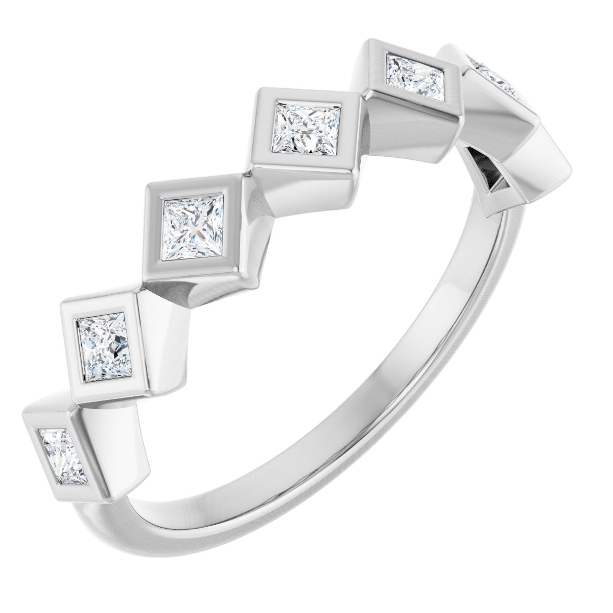 Bezel-Set Anniversary Band