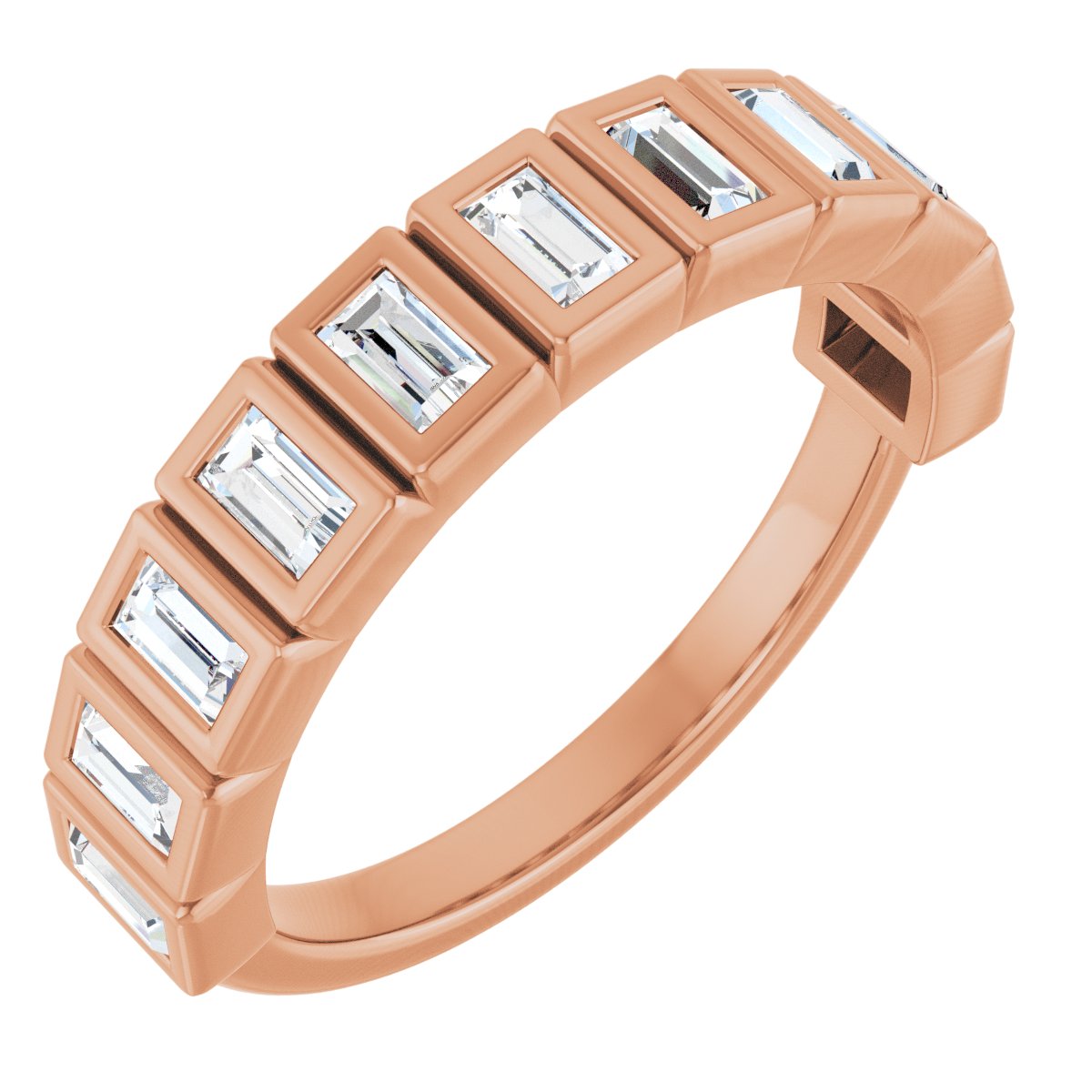 Bezel-Set Anniversary Band