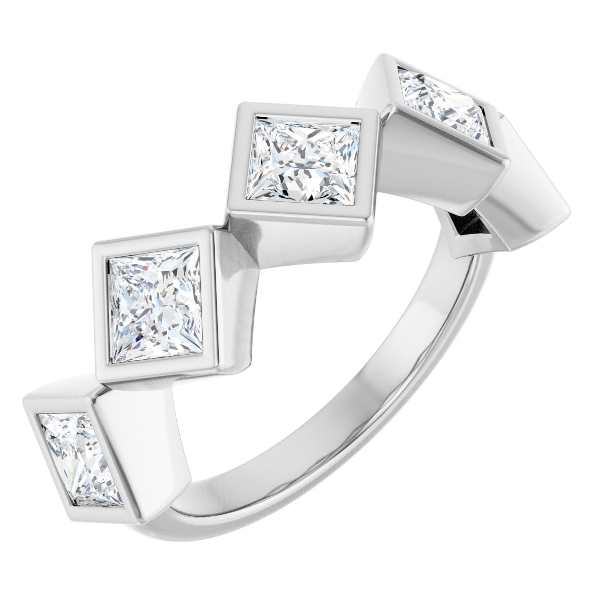 Bezel-Set Anniversary Band