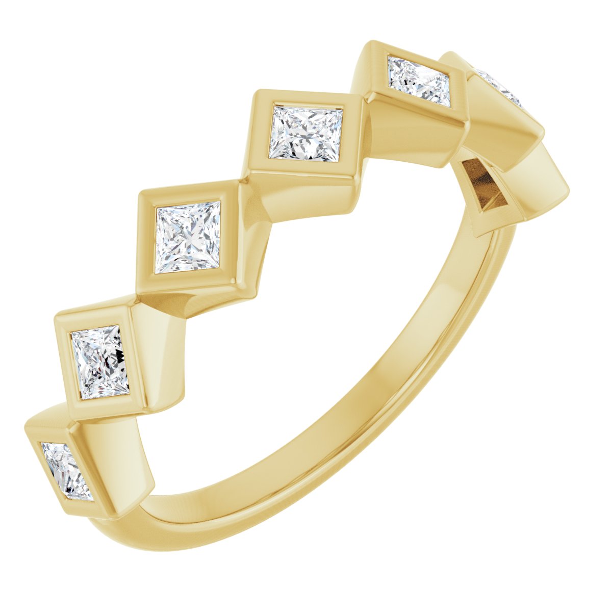 Bezel-Set Anniversary Band