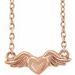 Heart with Angel Wings Necklace or Center
