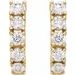 Accented J-Hoop Earrings