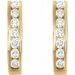 Channel-Set J-Hoop Earrings