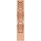 Claddagh Flat Band with Bead Blast Finish