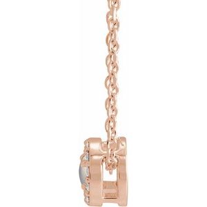 Halo-Style Rose-Cut Necklace or Pendant