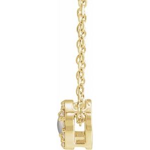Halo-Style Rose-Cut Necklace or Pendant