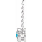 Halo-Style Rose-Cut Necklace or Pendant