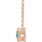 Halo-Style Rose-Cut Necklace or Pendant