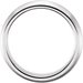 Grooved Comfort-Fit Half Round Band with Satin Finish